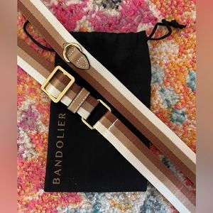 Striped Lauren Bandolier Crossbody Strap 🤎